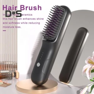 Wireless Hair Straightening Brush, Enjoy Smart Home