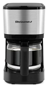 Automatic 5-Cup Brew & Drip Coffee Maker — Coffee Maker, Elite Gourmet