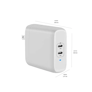 Two-Port USB-C Wall Charger, Amazon Basics