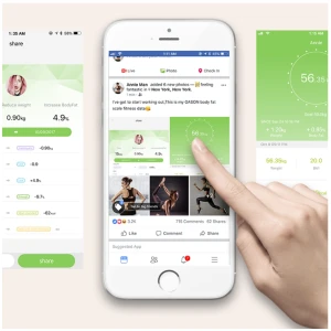 Body Fat Scale Smart Electronic LED Digital Weight Scale, GASON