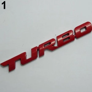 3D Alloy Turbo Car Motorcycle Emblem Sticker, Chemey