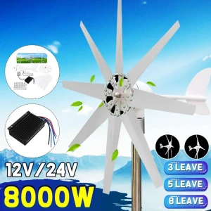 8000W Wind Turbine Generator with Charge Controller, Sea Global