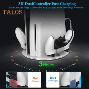 Magnetic Charging Station with External Lighting, ANBS