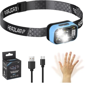 Rechargeable Headlamp with Motion Sensor, Binchi Lighting Appliances