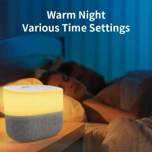 White Noise Sleep Speaker with RGB Lamp — Desk Lamp, wmlike mz