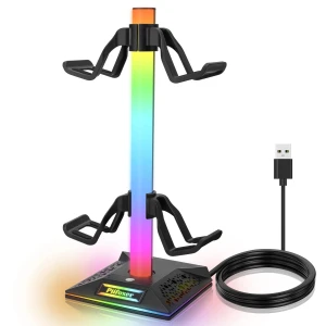 RGB Gaming Controller and Headphone Stand, FourAll