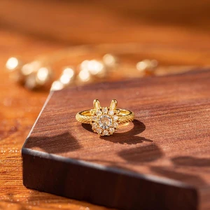 Luxury Lightweight Smart Rotating Ring, Lucky Star Jewelry