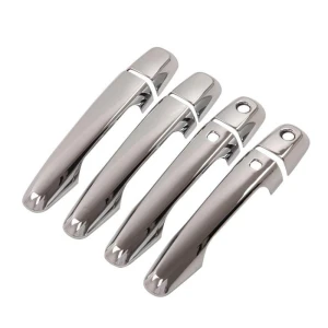 Smart Entry Button Chrome Car Door Handle Cover, FUNDUOO