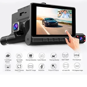 4-inch Touch Screen Car Dash Cam — Dash Cam, HOME-Auto-001