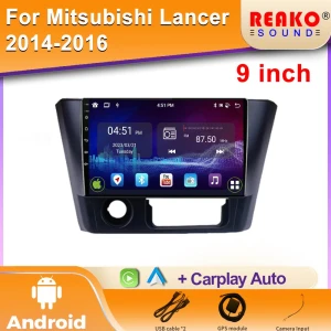 Android Car Radio with Carplay for Mitsubishi Lancer 2014-2016 — Car Infotainment System, Reakosound
