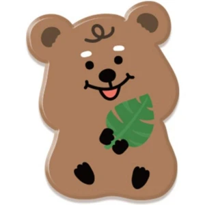 Cute Quokka Leaf Character Smart Talking Transparent, Board M Factory