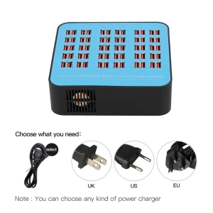Smart Charging Station with 60 USB Ports — Power Bank, Zeblaze