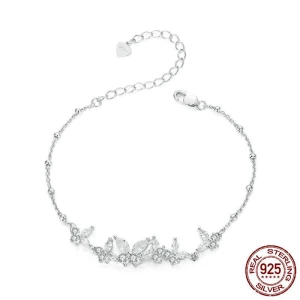 Forest Style Bracelet with Butterfly, FOXANRY Jewelry