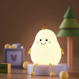 LED Silicone Night Light in Pear Shape, Happy World Electronics