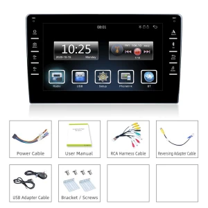 8-inch 2-Din Car Radio — Car Infotainment System, HOME-Auto-001