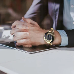 Spiral Round Smart Bracelet with Crystals, Sholov