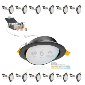 Gimbal LED Recessed Lighting Canless Wafer Lights, NUWATT