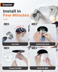 LED Recessed Ceiling Light, Ensenior