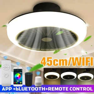 Modern Smart Ceiling Fan with Wi-Fi, Bluetooth, and Light — Smart Fan, Ideal World