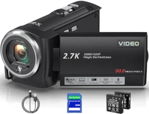 QHD 2.7K 50MP Vlogging Camera, Muitune