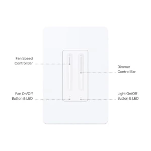 Smart Ceiling Fan Control & Dimmer Switch — Smart Switch, Kasa