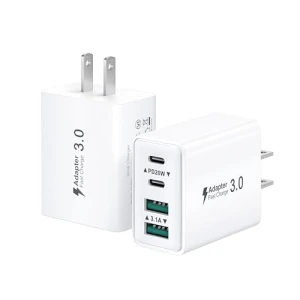 40W 4-Port USB C Wall Charger — Power Bank, BECHAGE