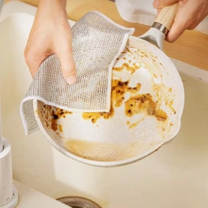 Reusable Non Scratch Wire Dishwashing Rags, Pousbo