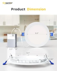 LED Recessed Ceiling Light, Ensenior