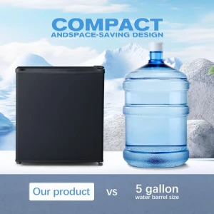 Mini Fridge with Compact Freezer — Smart Refrigerator, Tehanld