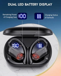 Wireless Bluetooth Earbuds with Earhooks — Wireless Earbuds, EUQQ