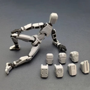 7 подвижных кукольных голов, 3D-печатная голова робота-титана, подвижная подставка, lucky66