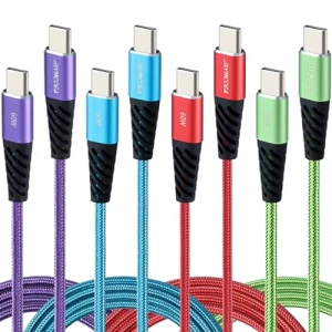 Fast Charging USB C Cable 4-Pack, Bynccea