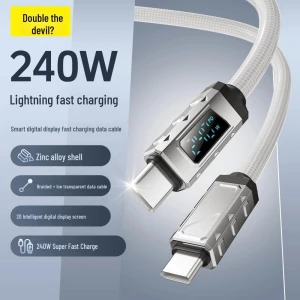 Type-C Fast Charging Cable with Smart Chip and Digital Display, ElectroCN