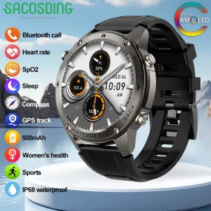 GPS Smart Watch with AMOLED Display — GPS Watches, SACOSDING