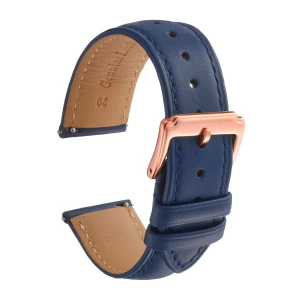 Leather Watch Strap, Smooth, Quick-Release, for Smartwatches, GOALMART