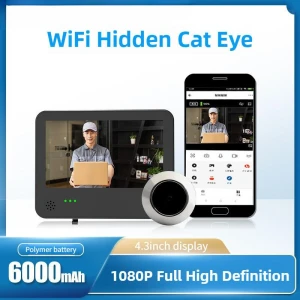 Smart Electronic Cat Eye WiFi Video Doorbell — Video Doorbell, Crown Global