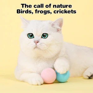 Interactive Plush Electric Ball with Catnip, Pansyf