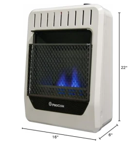 Blue Flame Space Heater with Thermostat Control, ProCom