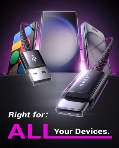 Fast Charging USB to USB C Cable, LISEN