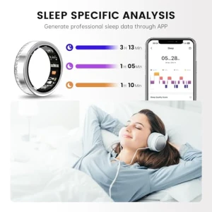 Fitness Tracker Ring, GANSI