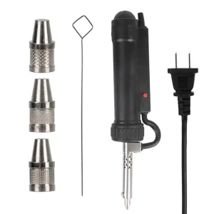 Automatic Solder Suction Pump with 3 Nozzles, SAMURAI STYLE