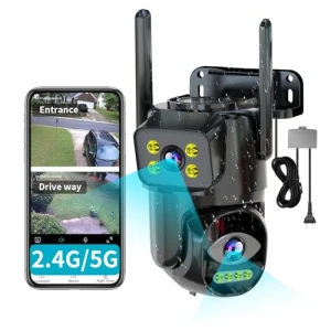 Dual Lens WiFi Security Camera Outdoor — Security Camera