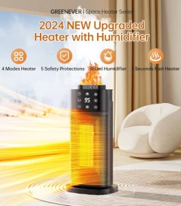 Indoor Space Heater with Humidifier, GREENEVER