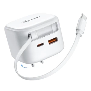 Retractable Wall Charger with Type C Cable, Dongguan Hengyunda Technology Co.,LTD