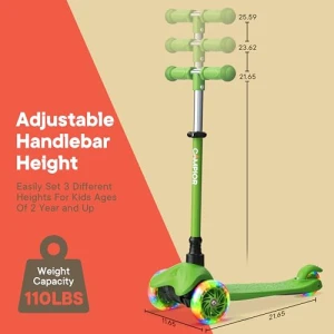 Mini 3 Wheel Scooter for Kids, Campior