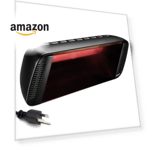 Black Infrared Electric Outdoor Patio Heater — Patio Heaters, Heliosa