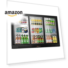 Commercial Refrigerator with Triple Sliding Door — Drink Coolers, KoolMore