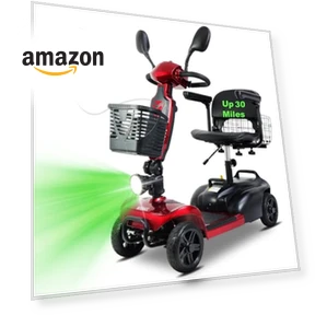 Long Range 4 Wheel Electric Mobility Scooter — Electric Self-Balancing Scooters, MOVEMAGIC