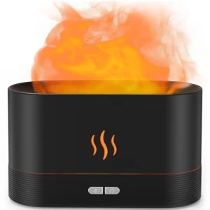 Flame Air Humidifier with Fire LED Light — Essential Oil Diffuser