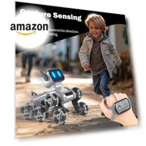 Gesture Sensing Stunt RC Robot Dog — Interactive Figures & Robots, BLF FUN